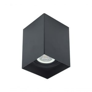Spot De Sobrepor Recuado Quadrado Par20 Cor Produto Preto