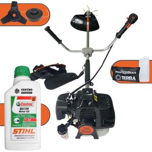 Máquina De Cortar Grama Gasolina Terra Grh430 C/ óleo Stihl