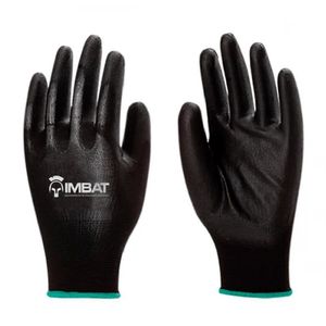 Luva De Poliéster C/ Pu Preto - Imbat P