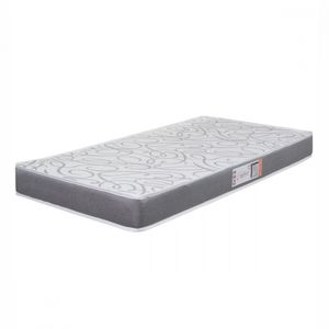 Colchão Solteiro Espuma D33 Pro Confort 88x188x12cm Cinza Cinza