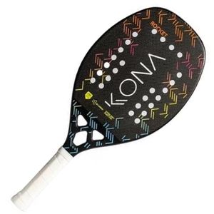 Raquete De Beach Tennis Kona Rocket Colors Fosca Preto