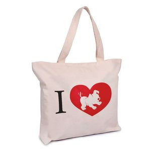 Sacola Ecobag Personalizada Algodão 100% Reciclado - "love Dogs"