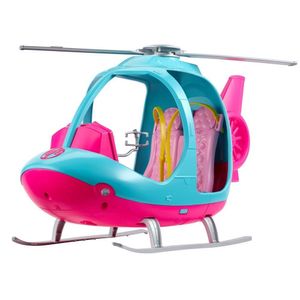 Helicóptero Da Barbie Mattel Fwy29 Azul E Rosa