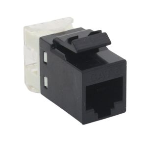 Conector Rj45 Cat6 Padrão Keystone - Preto