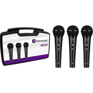 Kit De Microfone Harmonics Mdu201 Com 3 Microfones Dinâmico Cardióide - Ki - 3 [f002]