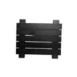 Painel Canaletado Modular 50x50 Cm Preto [f031]