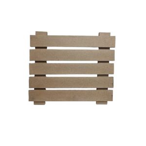 Painel Canaletado Modular 50x50 Cm Natural [f031]