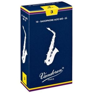 Palheta Tradicional Para Saxofone Alto 3 Vandoren Sr213 - Cx - 10 [f002]