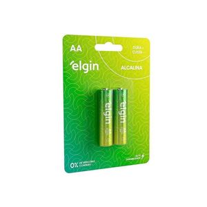 Pilha Alcalina Aaa2 Elgin Cartela Com 02 Unidades [f108]