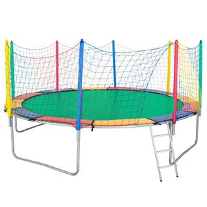 Cama Elástica 3,66m Chicoplay Lona Verde Nacional Com Emenda
