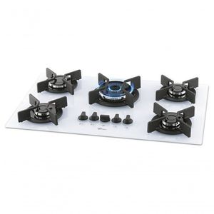 Fogão Cooktop Fischer 5 Bocas Tripla Chama Infinity Branco 26298-62470 Bivolt