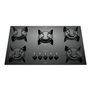 Cooktop 5 Bocas Preto Com Mesa De Vidro Atlas U Top Bivolt