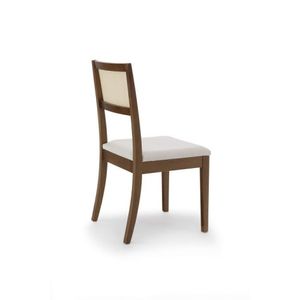 Conjunto Mesa Extensível Oval 4 Cadeiras Madeira Maciça Encosto Telado Tiê Amêndoa Off White