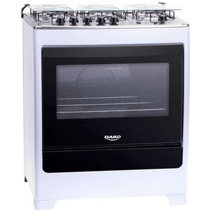 Fogão 5 Bocas Supreme Com Acendimento Automático Dako Branco Bivolt
