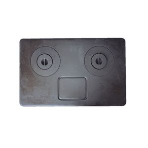 Chapa Fogão A Lenha 2 Furos Com Redução Multiuso 92X59Cm