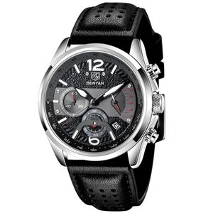 Relógio De Quartzo Esportivo Masculino Design Classico à Prova D\' água Preto