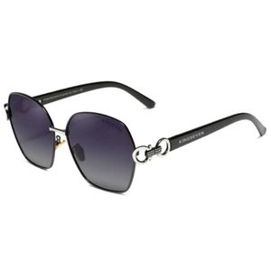 Óculos De Sol Borboleta Feminino Retro Design Duplo Anel Quadrado Proteção Uv400 Preto