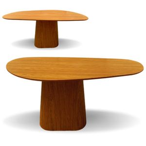 Mesa De Jantar Modelar Orgânica Bumerangue Em Freijo 1.60x90cm