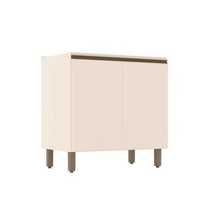 Balcão Cozinha P-cooktop Connect C-2 Portas S-tampo 80x52x81cm Off White