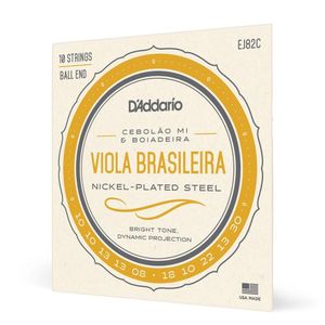 Encordoamento Viola Brasileira D Addario Nickel-plated Ej82c [f035]