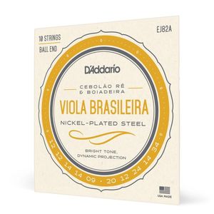 Encordoamento Viola Brasileira D Addario Nickel-plated Ej82a [f035]
