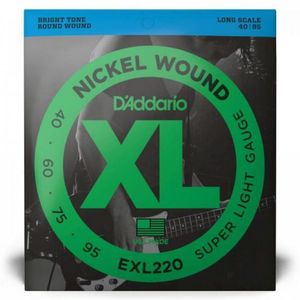 Encordoamento Para Contrabaixo D Addario Exl220 Aço .040 [f002]