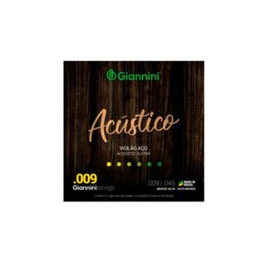 Encordoamento Giannini P-violão Aço Bronze 65-35 0.009" Geswal [f108]