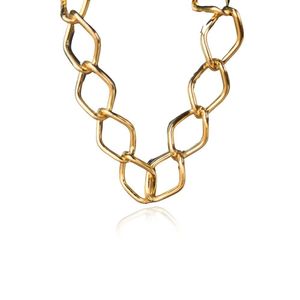 Pulseira Elo Losango Com Fecho Boia Folheado Em Ouro 18k [f027]