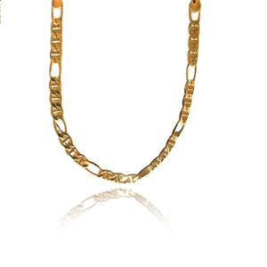 Pulseira Corrente Com Elo Sequenciado Folheado Em Ouro 18k [f027]