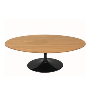 Mesa De Jantar Tulipa Saarinen 160X90 Cm Tampo FreijóPreto