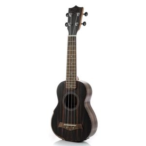 Ukulele Moani Mauna Soprano 21\'\' Ebony C- Bag Ukeb-21eq [f035]