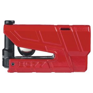 Trava De Disco C- Alarme Abus 8077 Vermelho [f016]