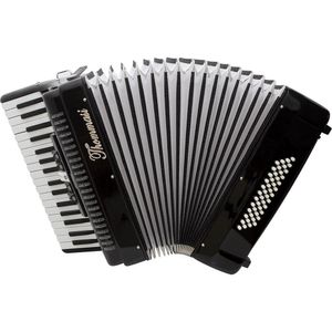 Acordeon 48 Baixos 34 Teclas Ta 4805 Preto Thommasi [f097]