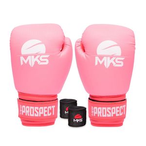 Luva Boxe Muay Thai Prospect Color Block Bandagem 10 Oz