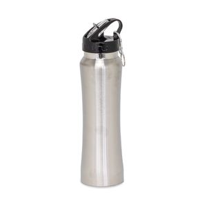 Kit 2 Garrafa Squeeze Inox 750ml Academia Esportes Modernidade Escola Academia Cores:inox