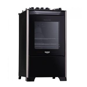 Fogão Dako Magister 4 Bocas Preto Mesa de Vidro Bivolt 300000727