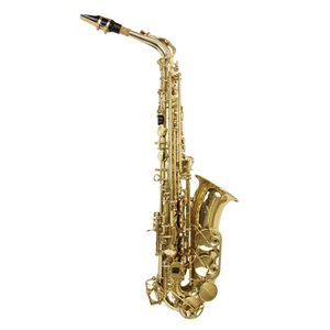 Saxofone Alto As 200 Laqueado Dourado Com Case New York [f097]
