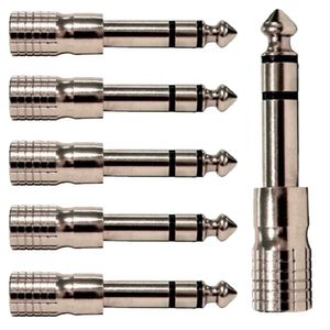 Adaptador 3,5 Femea Trs 6,3mm Macho Wc347 Wireconex 06 Unidades [f108]