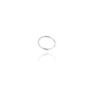 Piercing Círculo Liso Em Prata 925 [f027]