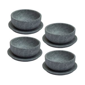 Bowl Pedra Sabão 500 Ml Com Prato