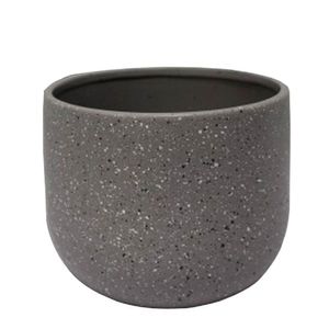 Vaso Cerâmico Singapura 16 Japi Cinza