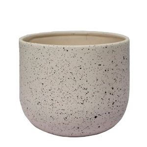 Vaso Cerâmico Singapura 16 Japi Branco