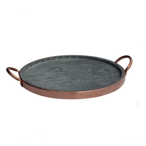 Forma De Pizza Pedra Sabão Grande 22 Cm (cobre) - São José