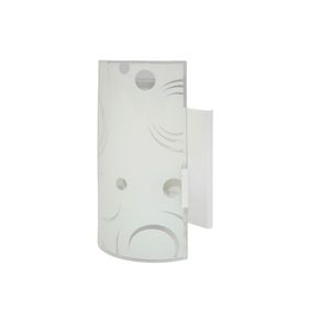 Arandela 18cm X 13cm Galax Emalustres Branco