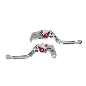Manete Moto X Super Bike Par C- Regulagens 3-4dedos Prata Ya [f016]