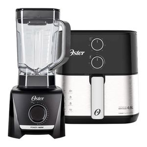Kit Fritadeira Inox 4,6l E Liquidificador 1400W Oster 127v