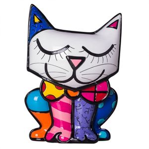 Cofre Romero Britto Gato Resina Trevisan Concept