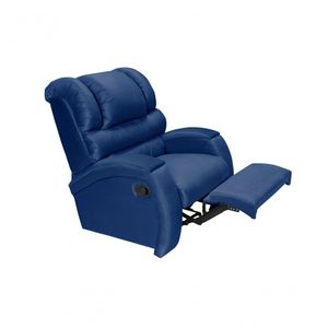 Poltrona Reclinável Imperial Zero Wall azul Marinho 375