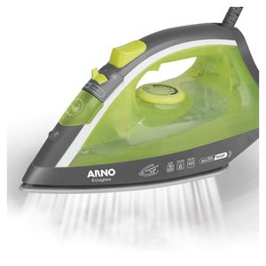 Ferro De Passar A Vapor Fec1 Base Cerâmica Com Spray Ecogliss Arno Verde 110v