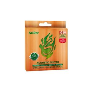 Jogo De Cordas P-violão Solez P.bronze 0.010"-0.050" Slapb10 [f108]